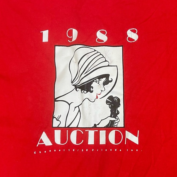 Vintage 1988 PBS Auction 1920's Telephone Operator Single Stitch T-Shirt Size XL - Picture 2 of 5